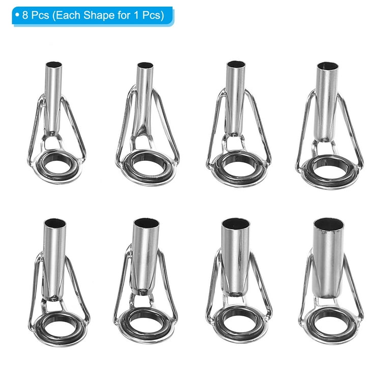 Uxcell 3-6mm Tube Dia Fishing Rod Tips Repair Kit, Stainless Steel