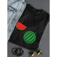 thumbnail image 3 of Watermelon And Slice T-Shirt Women -SPIdeals Designs, Female Medium, 3 of 4