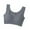 Gray1, variant on Breezora Seamless Sports Bra Women Wirefree Yoga Running Breathable Quick Dry Comfort Support Activewear Top XXL Size Red