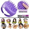 thumbnail image 6 of Scalp Massager, 2 Pack Scalp Brush Hair Shampoo Brush Head Scrubber [ 2020 Upgraded Version ] 100% Comfortable for All Hair Types of Curly Girls, Women, Wife, Girlfriend, Daughter, Men, Kids, Pets, 6 of 9