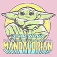 thumbnail image 2 of Girl's Star Wars: The Mandalorian Grogu Drawing  Graphic Tee Light Pink Medium, 2 of 4