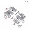 thumbnail image 3 of Panxico Faucets Tools 10 PCS Stainless Steel Hooks Flush Hidden Brackets Stainless Steel Z Clamp Bracket Hooks Mountain Clips For Picture Display Art Gallery White, 3 of 9