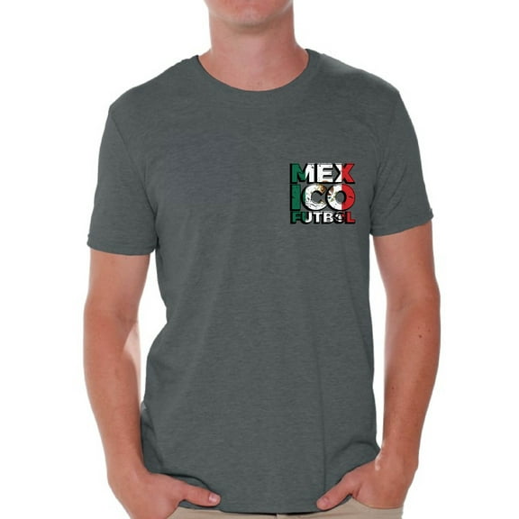Awkward Styles Mexico Futbol Shirt for Men Mexican Soccer Tshirt Mexico Shirts for Men Mexico 2018 Tshirt Mexican Soccer 2018 Mexico Gifts for Men Gifts from Mexico Mexican Flag Tshirt