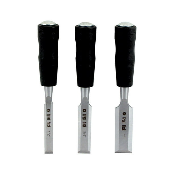 Great Neck 1 in. W Steel Wood Chisel Set 3 pk