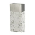 thumbnail image 1 of Modern Chic Silver And White Ceramic Vase, 1 of 1