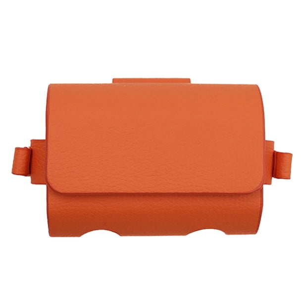 Soidarity Bolsa de almacenamiento elegante y espaciosa para equipo de golf, material de cuero para descanso, bolsa de pelota de gran capacidad Ropa Deportiva, Zapatos naranja