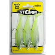 Storm WildEye Swim Shad 4 Fishing Lure 7/16oz Shiner Chartreuse Silver 3pcs