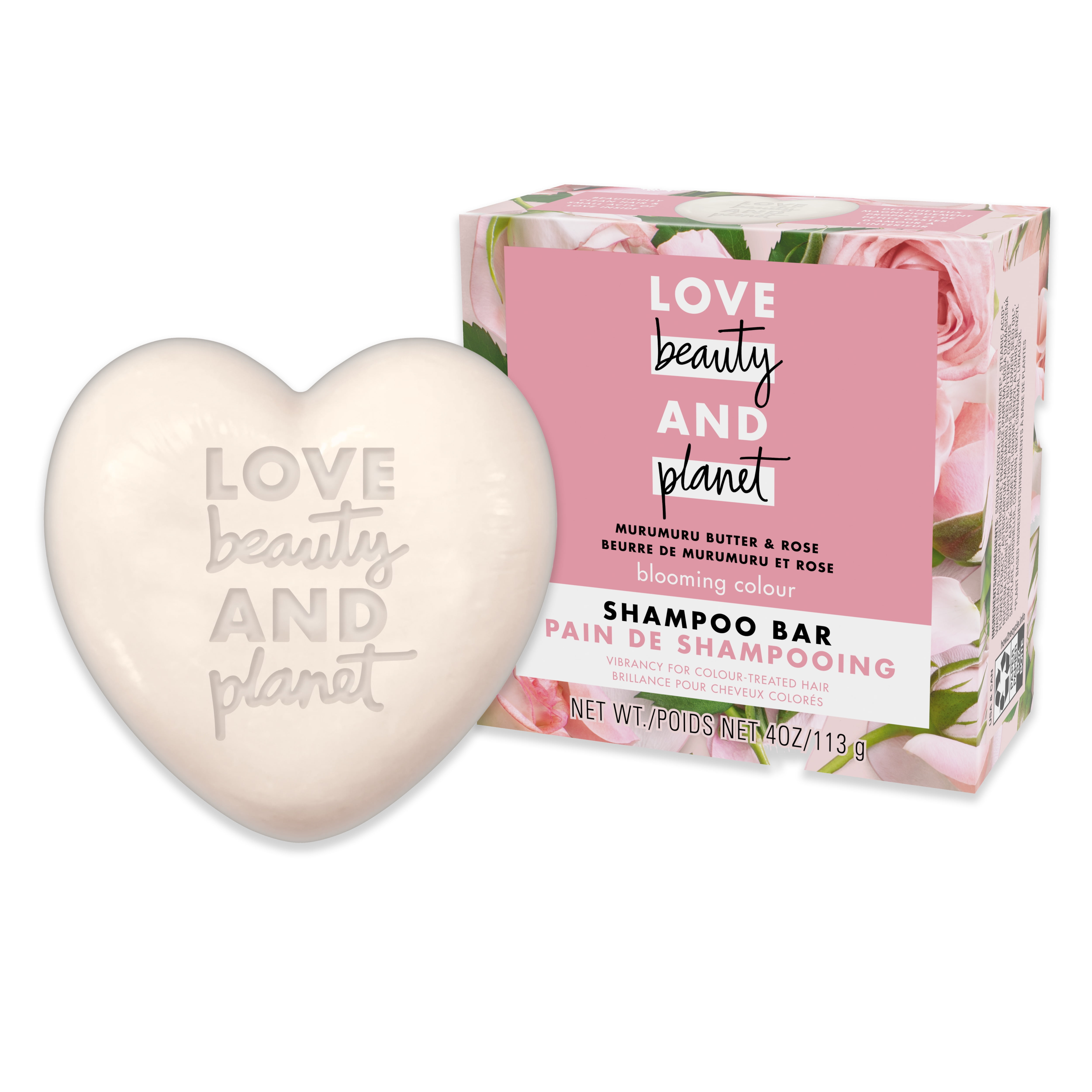 Love Beauty and Planet Blooming Color Shampoo Bar Murumuru Butter & Rose,   oz 