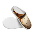thumbnail image 3 of Easygdp Cartoon Cheetah With Attitude Slippers for Women Mens Winter Warm Home Slippers Plush Slip on House Slippers for Indoor Outdoor Shoes-39/40, 3 of 7