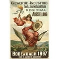 thumbnail image 2 of Josef Reiner 13x18 Black Ornate Wood Framed Double Matted Museum Art Print Titled - Trade - Industry - Exhibition - Bodenbach 1897 (1897), 2 of 5