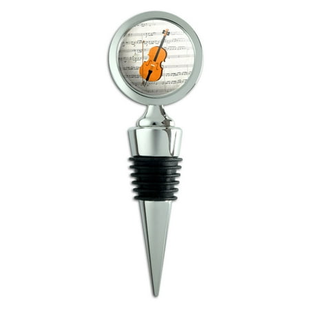 

Cello Sheet Music Notes Treble Clef Wine Bottle Stopper