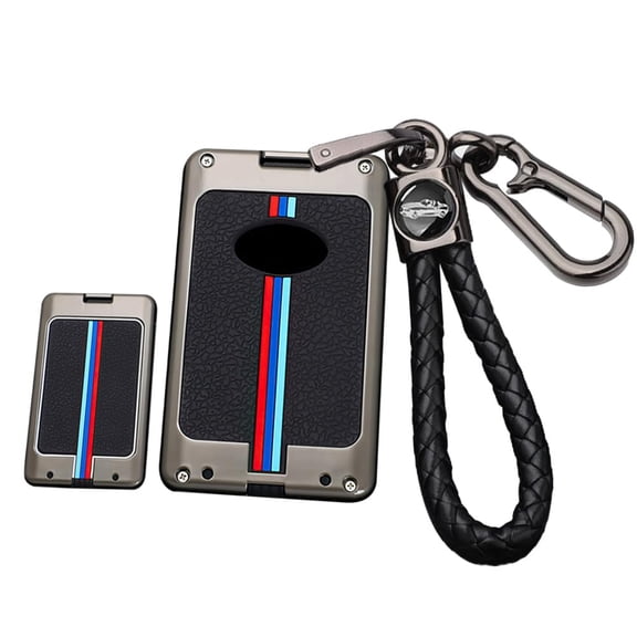 Metal Key Fob Housing Silicon Key Cover Fit for Lexus Card Shape Remote,Stylish Car Key Case Compatible with LX570 LS460 LX600 2016-2022 Key Remote