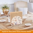thumbnail image 6 of Yayeee Napkin Holder for Table Kitchen Paper Tissue Organization, Orange Watercolor Seashells, 6 of 8