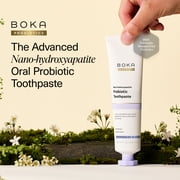 Boka Probiotic Toothpaste, Nano Hydroxyapatite Toothpaste, Fluoride Free, Dental Probiotics, Peppermint Blossom, 3.4oz