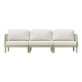 thumbnail image 2 of WestinTrends Playa Modern Polypropylene Resin 3 Seat Outdoor Patio Sofa, Green, 2 of 15