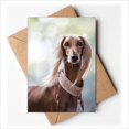 thumbnail image 1 of Long Neck Dog Pet Animal Picture Greeting Cards You are Invited Invitations, 1 of 3