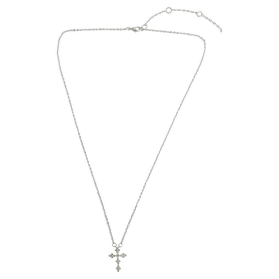 Time And Tru Delicate Cross Necklace