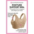 thumbnail image 4 of Comfort Choice Women's Plus Size Front Close Wireless Posture Bra, 4 of 6