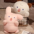 thumbnail image 4 of Animal Plush Pillow Lovely Shouting Kitten Bunny Puppy Plushies Soft Ornament Sofa Cushion Stuffed Animal Doll Toy Sleep Companion Pillow Birthday Gift, 4 of 7