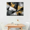 thumbnail image 2 of HOMICOZI Large Wall Art Gold Wall Decor Black And White Picture Painting Artwork for Bedroom Dinning Room Framed Canvas Art Modern Home Decoration, 2 of 4