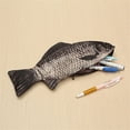 thumbnail image 4 of pdqouc Pen Bag Realistic Fish Shape Make Up Pouch Pen Pencil Case With Zipper Pencil Pouch Bag Stationery Pen Case Box With Zipper Closure, 4 of 4