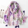 thumbnail image 2 of LILIYA Fashion Scarf for Women - Long Scarf Soft Lightweight, Silk Feeling for Neck, Hair, Purse & Belt Accessory All Season, 2 of 3