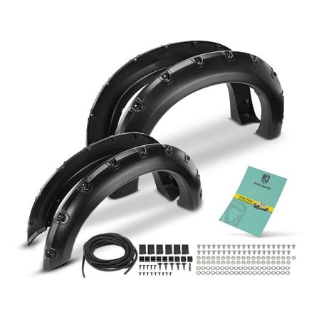 Fender Flare Set 4 - Compatible with 2008 - 2010 Ford F-250 Super Duty Crew Cab Pickup 2009