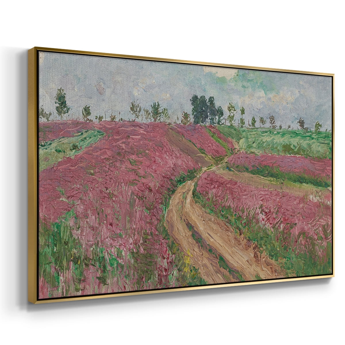Vintage Landscape-CCCLXV By Wexford Home Framed in Gold Wood Gallery Wrapped Canvas 27 in. x 41 in.