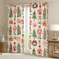 thumbnail image 2 of Homewish Cartoon Christmas Nutcracker Blackout Curtains Set of 2 (52x84 Each),Chic Xmas Tree Window Curtains,Chic Xmas Tree Curtains and Drapes For Girls,,Microfiber Bedroom Decor, 2 of 6