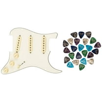Fender Tex-Mex SSS Pre-Wired Stratocaster Pickguard Bundle with Picks