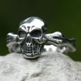 thumbnail image 3 of ZMY Home Stainless Steel Party Jewelry Bone Skull Pinky Ring (11), 3 of 7
