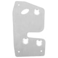 thumbnail image 1 of Luxshiny 1Set Plated Silver Metal Car Door Latch Reinforcement Plate Left Driver Side Replacement, 1 of 8