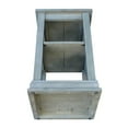 thumbnail image 5 of International Concepts Hampton Wood Accent Table with Shelves in Heather Gray, 5 of 7