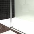thumbnail image 4 of Little Tulip 56-60" W × 76" H Shower Door, Sliding Frameless Glass Door with Towel Bar for Bathroom, 5/16" SGCC Clear Tempered Glass, Chrome, 4 of 12