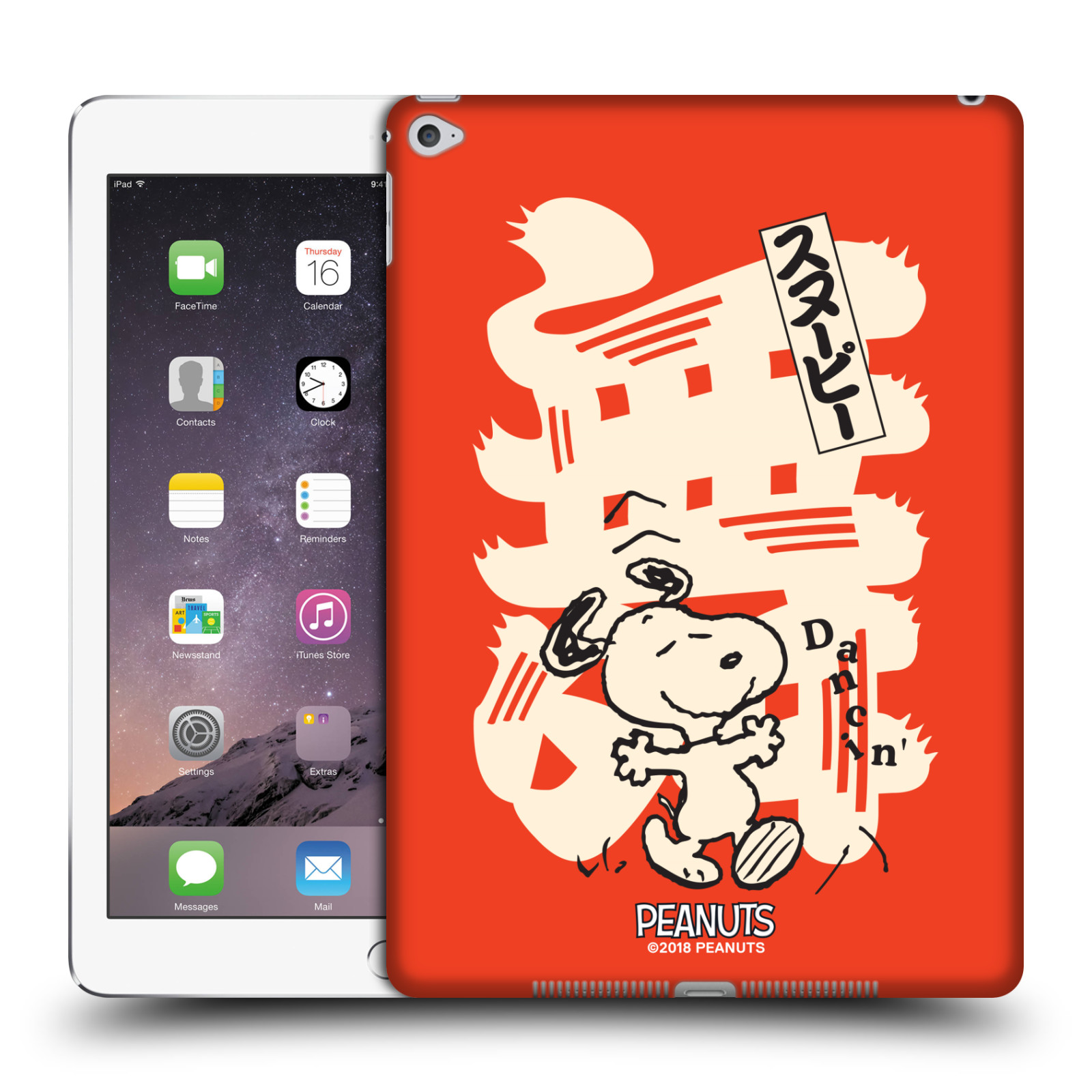 OFFICIAL PEANUTS ORIENTAL SNOOPY HARD BACK CASE FOR APPLE IPAD