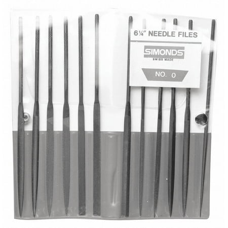 

Simonds Needle File Set 5-1/2in.L Swiss Natural 83522000