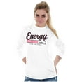 thumbnail image 4 of Funny Lazy Energy Loading Coming Soon Women's Long Sleeve T Shirt Brisco Brands S, 4 of 6