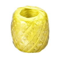 Uxcell 180m/590Ft Polyester Nylon Plastic Rope Twine Household Bundles Ropes Roll for Gardening Packing Crafting DIY Yellow