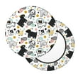 thumbnail image 2 of Kdxio Funny Puppy Print Stool Covers Round,Stretch Round Bar Stool Covers Washable Bar Stool Cushion Slipcover for 12-15 Inch Chair, 2 of 7