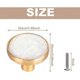 thumbnail image 2 of 4pcs Drawer Door Handle 32mm Furniture Knob Single Hole Round Drawer Knobs Door Knobs, Furniture Handles For Cupboard Kitchen Cupboard White, 2 of 5