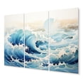 thumbnail image 2 of Designart "Tide of Drama I" Coastal Wall Art Prints Set, 2 of 5