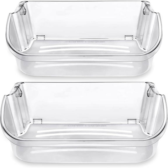 2 Packs Upgraded 240356402 Clear Refrigerator Door Bin Compatible with Frigidaire – Replacement Door Shelf for FFSS2615TS0, LFSS2612TF0, FGHS2631PF4A