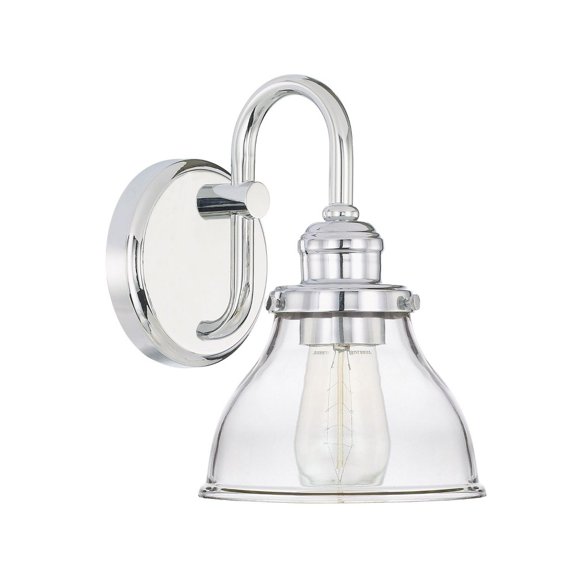 1 Light Wall Sconce In Industrial Style 6.5 High By 10 Wide-Chrome Finish Capital Lighting 8301Ch-461