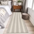 thumbnail image 6 of Grey Striped Kitchen Runner Rug 2x6 Washable Runners for Hallway Non Slip Beige Vintage Classic Abstract Stripes Large Area Rug Indoor Floor Carpet for Bathroom Laundry Entryway Bedroom Living Room, 6 of 9