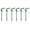 6pcs, variant on Plant Support Stakes for Potted Plants U-Shaped Flower Support Rings, Half Round Supports , Modular Plant Stands for Tomato, Hydrangea, Indoor Plants