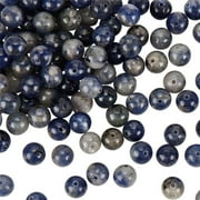 236~260 Pcs/4 Strands 6mm Natural Sodalite Beads Strands Gemstone Round Spacer Loose Beads Gemstone 0.8~1.2mm Hole Loose Round Beads Dark Blue Round Smooth Gemstones for Jewelry Making