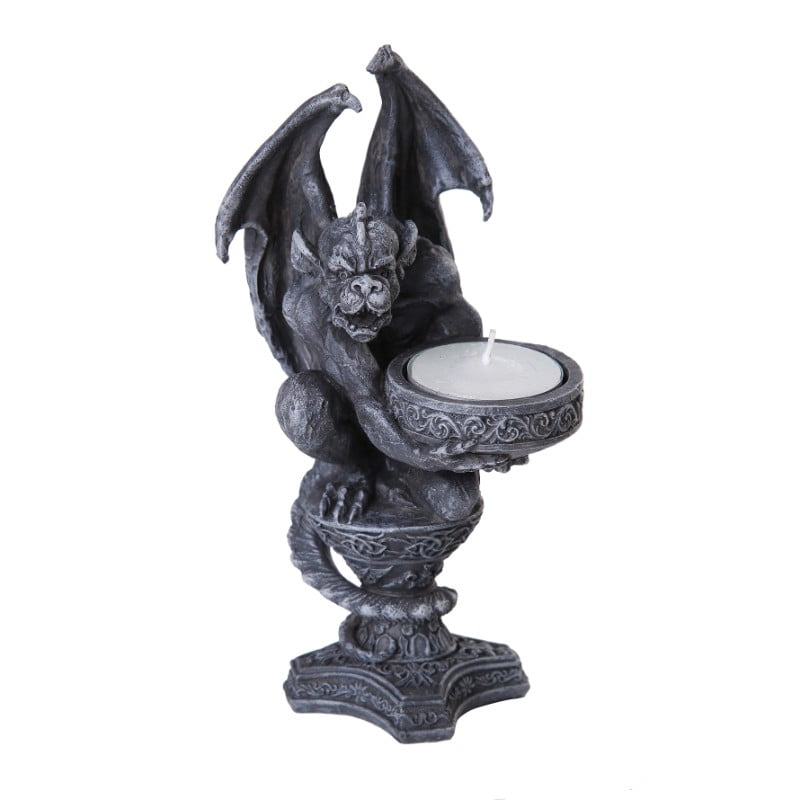 Pacific Giftware Silas The Gargoyle Candle Holder Tabletop Decor Statue 6 Inch Tall Walmart