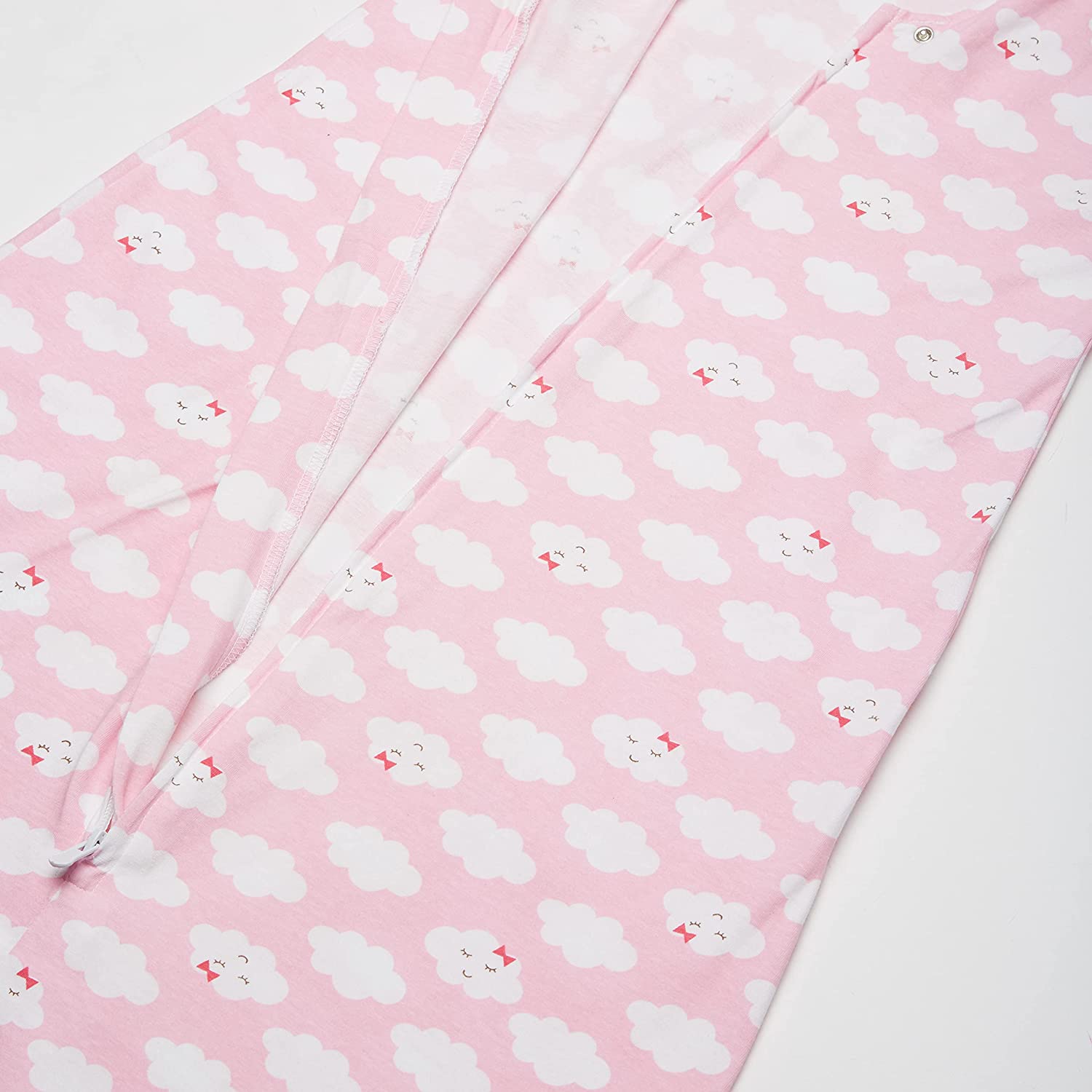 Luvable Friends Baby Girl Sleeveless Jersey Cotton Sleeping Bag, Sack, Blanket, Girl Clouds Jersey, 18-24 Months