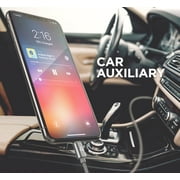 (Apple MFI Certified) iPhone Aux Lightning Cord to Male 3.5mm Auxiliary Cable (iPhone Audio Link to Car Jack, Headphones & Speakers) (Gray)