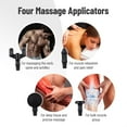thumbnail image 4 of TRAKK Deep Tissue Handheld Massage Gun w/ 4 Speeds & Attachments, Silver, 4 of 8
